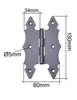 Aqbau® Gerollte Scharniere 130 x 80mm Halbbreite Produktbild-Vorschau 2