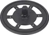 A black circular component with a hexagonal shaft in the center, likely a part for a cleaning robot. Produktbild-Vorschau