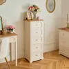 Kommode mit 5 Schubladen MOHEA, 45 x 39 x 113 cm, beige Produktbild-Vorschau 2