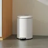 Poubelle HOMCOM 20 L avec couvercle, pédale et seau Voir les images du produit 2