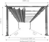 Pergola aluminiowa Paragon Outdoor Florenz 1116 z efektem Podgląd zdjęcia produktu 7