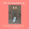 Stabkerzen LED mit Timer TAUPE GRAU 2er indoor mit Timer Produktbild-Vorschau 3