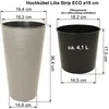 Hochkübel Lilia ECO Strip ø 19 / H=36 cm - creme Produktbild-Vorschau 2