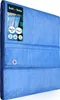 A folded blue tarp is shown against a white background. Produktbild-Vorschau