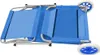 vidaXL Klappliege mit Sonnenschutz und Rädern Stahl Blau Produktbild-Vorschau 5