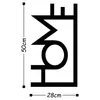 Wallity, Home - Black, Wanddeko, Schwarz, Metall, 28 x 50 Produktbild-Vorschau 3