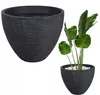 Gartentopf Gerippt anthrazit 40x31cm Produktbild-Vorschau 4