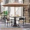 COSTWAY Slunečník φ270cm, zahradní slunečník ze dřeva, Náhled obrázku produktu 8