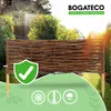 10 x BOGATECO Bordure de parterre en saule | 60 cm de long Voir les images du produit 4