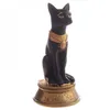 Figur Ägypten Bast ägyptische schwarze und goldene Produktbild-Vorschau 1