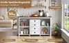 Sweiko Sideboard mit Stauraum, 137 cm breiter Seitenschrank Produktbild-Vorschau 9