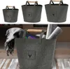 Filztaschen 3er Set Hirschkopf S/M/L dunkelgrau Hirschmotiv Produktbild-Vorschau 1