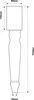 Holzfuß für Tischplatte, Tischfuß, Baluster 72 cm, Buche, Produktbild-Vorschau 2