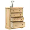 vidaXL Komoda Corona 92x48x114 cm lite drewno sosnowe Podgląd zdjęcia produktu 2