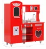 vidaXL Spielküche Kinder MDF 84x31x89 cm Rot Produktbild-Vorschau 7