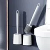 WC Bürste,2 in 1Silikon Klobürste mit Behälter Montage,t Produktbild-Vorschau 6