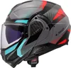 LS2 FF910 Advant II Triple Klapphelm, grau/blau/rot, XS Produktbild-Vorschau 1