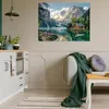 Leinwand Bilder Wandbilder Berge Natur 100x75 cm XXL Modern Produktbild-Vorschau 2