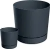 Blumentopf mit Untersetzer anthrazit TUBO P DPOP240-S433 Produktbild-Vorschau 10