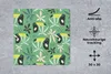 MuchoWow® Mauspad Mousepad Tukan - Pflanzen - Grün 30x30 cm Produktbild-Vorschau 2