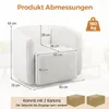 COSTWAY Drehbarer Sherpasessel mit breitem Sitz, moderner Produktbild-Vorschau 7