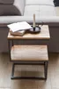 Beistelltisch AKOLA S-Form Massiv-Holz Akazie / Metall 45 x 60 x 30 cm Náhled obrázku produktu