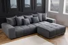 riess-ambiente Modernes XXL Sofa ELEGANCIA 285cm anthrazit Produktbild-Vorschau 3