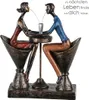 Gilde Skulptur, Paar, "Table for two", Kunstharz, Anteprima dell’immagine prodotto 2