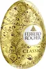 A golden Easter egg with decorative patterns and branding. Produktbild-Vorschau