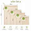 6er Set Gemüsebeutel Obstbeutel Obst & Gemüse Netz Mehrweg Produktbild-Vorschau 4
