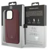 Handyhülle Case iPhone 15 Pro Mercedes Echtleder weinrot Produktbild-Vorschau 8