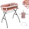Detská vaňa moovkee s podstavcom, 80 cm, tmavo ružová, Náhľad obrázku produktu 1