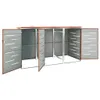 Mülltonnenbox Für 276,5X77,5X112,5 Cm Edelstahl: orange / 3 Produktbild-Vorschau 4