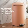 CASABEL Mülleimer Küche 50L, 100% Edelstahl, Resistent Produktbild-Vorschau 2