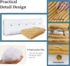 Großes ergonomisches Keilkissen Kopfteilkissen aus Cord, Produktbild-Vorschau 3