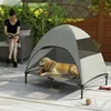 PawHut Hundeliege Outdoor mit Dach, Erhöhtes Hundebett für Produktbild-Vorschau 9