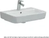 A white ceramic sink with a chrome faucet is shown against a white background. Produktbild-Vorschau