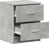 vidaXL Table de nuit avec 2 tiroirs gris béton 40x36x50 cm Voir les images du produit 5
