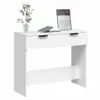 vidaXL Konzolový stolek bílý 90x36x75 cm materiál na bázi Náhled obrázku produktu 5