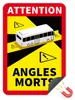 Angles Morts Magnetfolie 25x17 cm – Frankreich Toter Winkel Produktbild-Vorschau 1