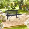 Zahradní lavička Relaxdays, 2místná, rozměry: 79 x 130 x 75 Náhled obrázku produktu 5
