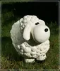 Gartenfigur Schaf Weiss Polystone detailgetreu handbemalt Produktbild-Vorschau 3
