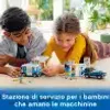 Two children are playing with a LEGO City gas station set. Anteprima dell’immagine prodotto