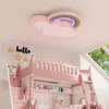 Vrygle LED Deckenleuchte Kinderzimmer: Rosa Wolken- und Produktbild-Vorschau 3