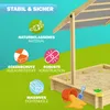 SPIELWERK® Sandkasten Samu Sonnendach 120x120cm Produktbild-Vorschau 7