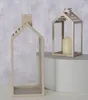 Laterne - 14 x 35 cm - Beige - Metall - Glas - Produktbild-Vorschau 2