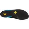 Sohle des Schnür-Kletterschuhs "Finale" von La Sportiva; schwarz mit blauen Akzenten und gelbem Logo. Produktbild-Vorschau