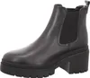 A single black leather boot is shown against a white background. Produktbild-Vorschau