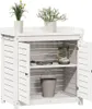vidaXL Table à plantes avec étagères Blanc 82,5x50x86,5 cm Voir les images du produit 4