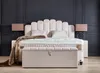 A bedroom setting with a bed, nightstands, and lamps. Produktbild-Vorschau
